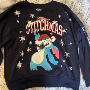 Disney Stitch Christmas Sweater - Black